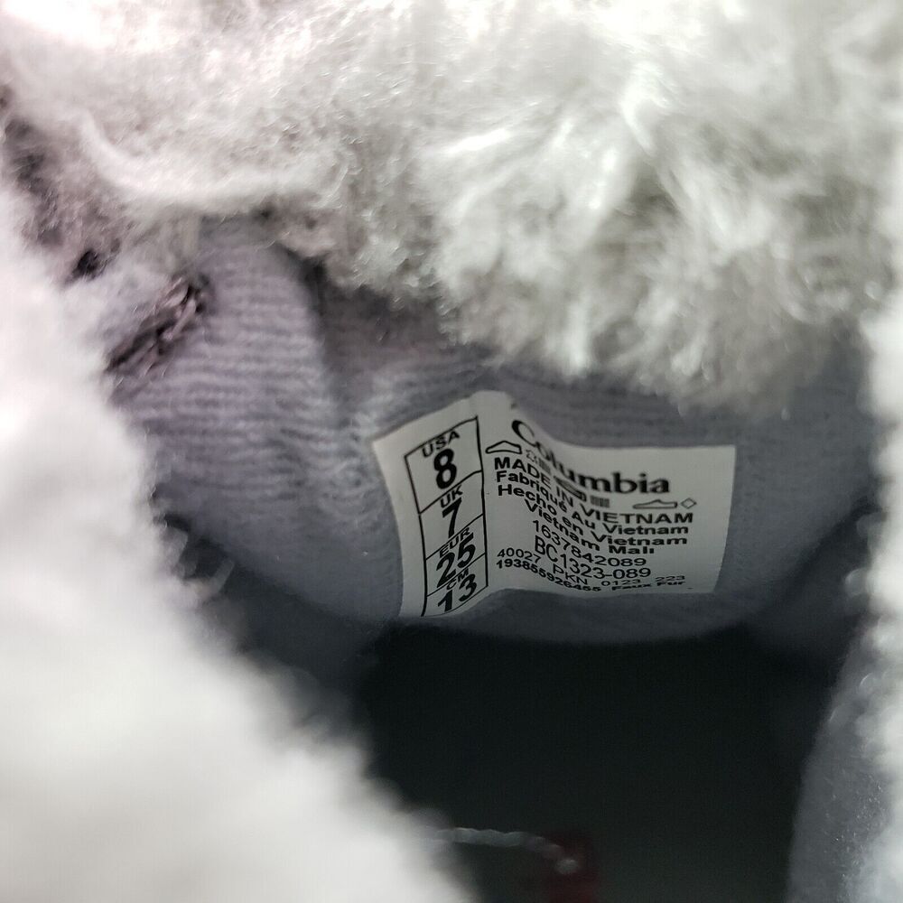 Never worn Columbia Gray and Pink Kids Winter Boots - Picture 14 of 14